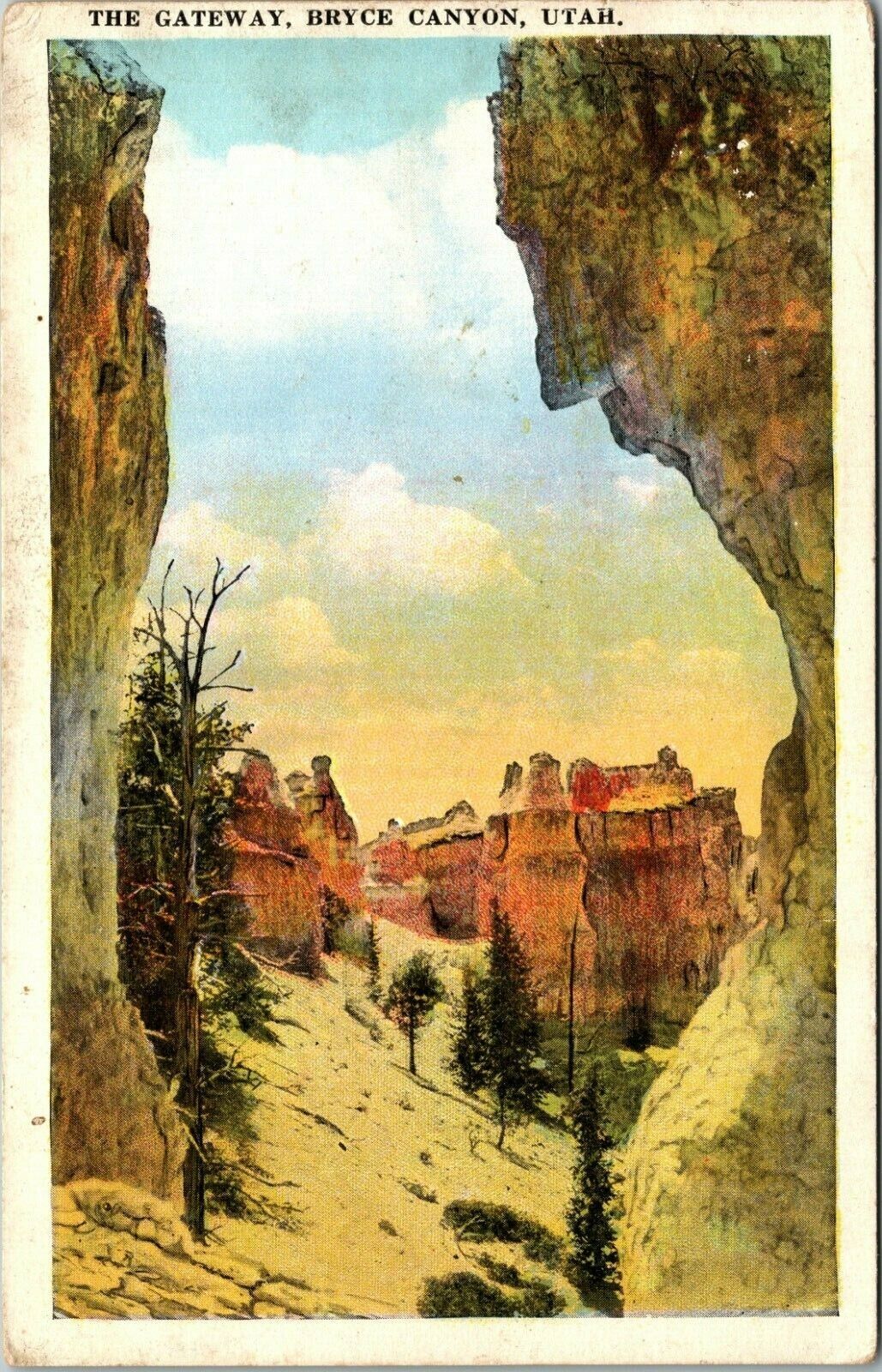 Bryce Canyon Utah UT The Gateway Vintage Postcard