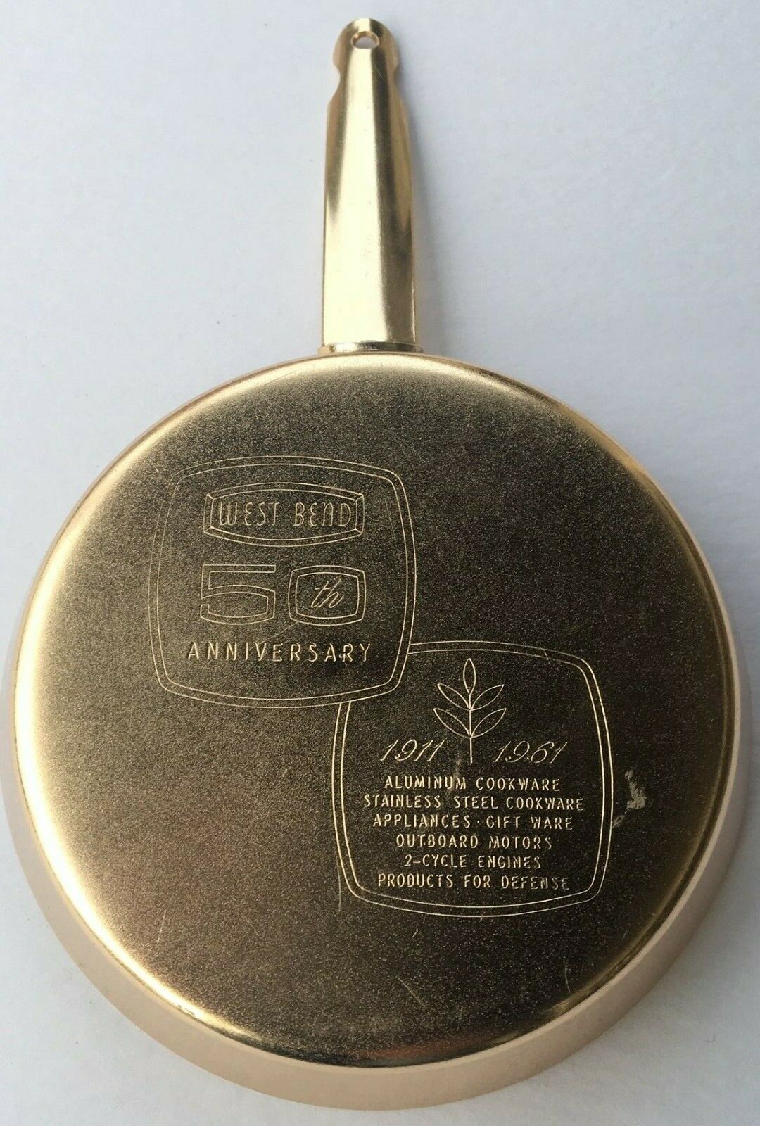 1961 Miniature Replica of West Bend\'s 1st Made Skillet in 1911 50th Anniversary