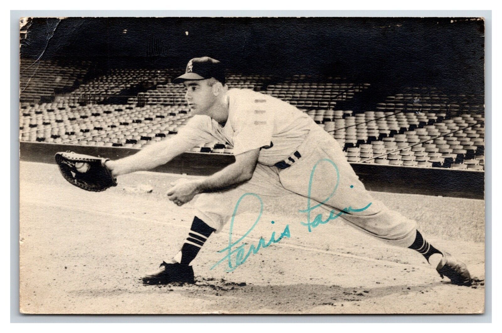 RPPC Ferris Fain Chicago White Sox Signed 1956 Postcard V7