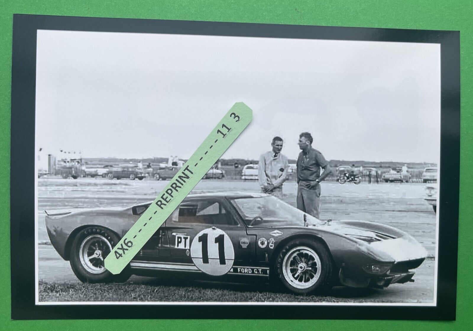 Found PHOTO of Old Ken Miles Car Racing Guy Carroll Shelby Ford V Ferrari #11