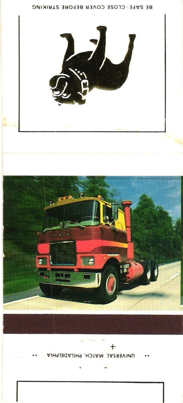 Augusta Georgia Augusta Mack Sales Trucks Vintage Matchbook Cover
