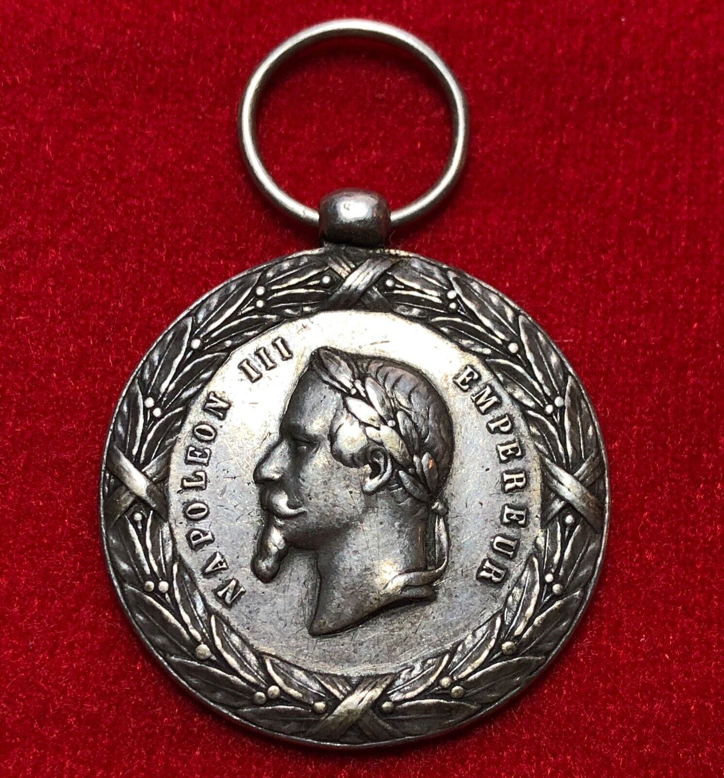 Napoleon III Expedition of Mexico Medal1862-1863 Rare type Silver