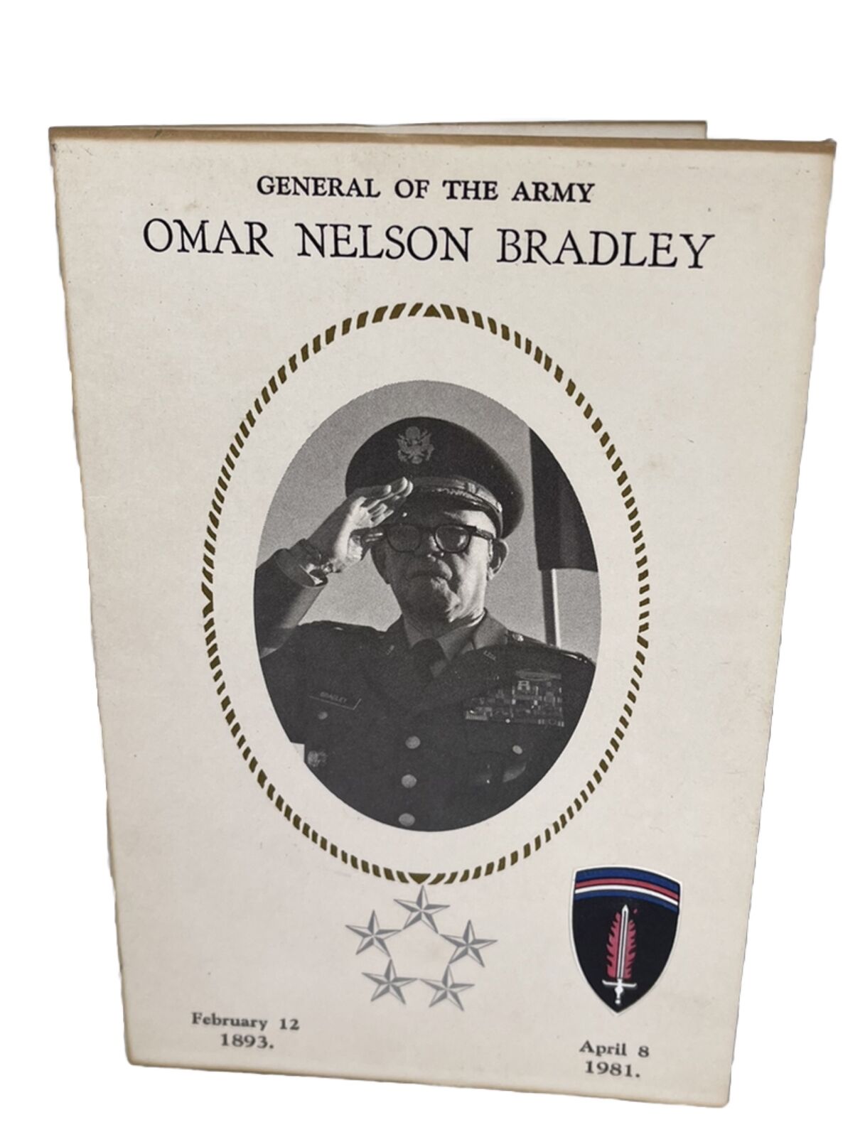 WW2 General Omar Bradley Estate Thank You Card From Wife Kitty Buhler Bradley