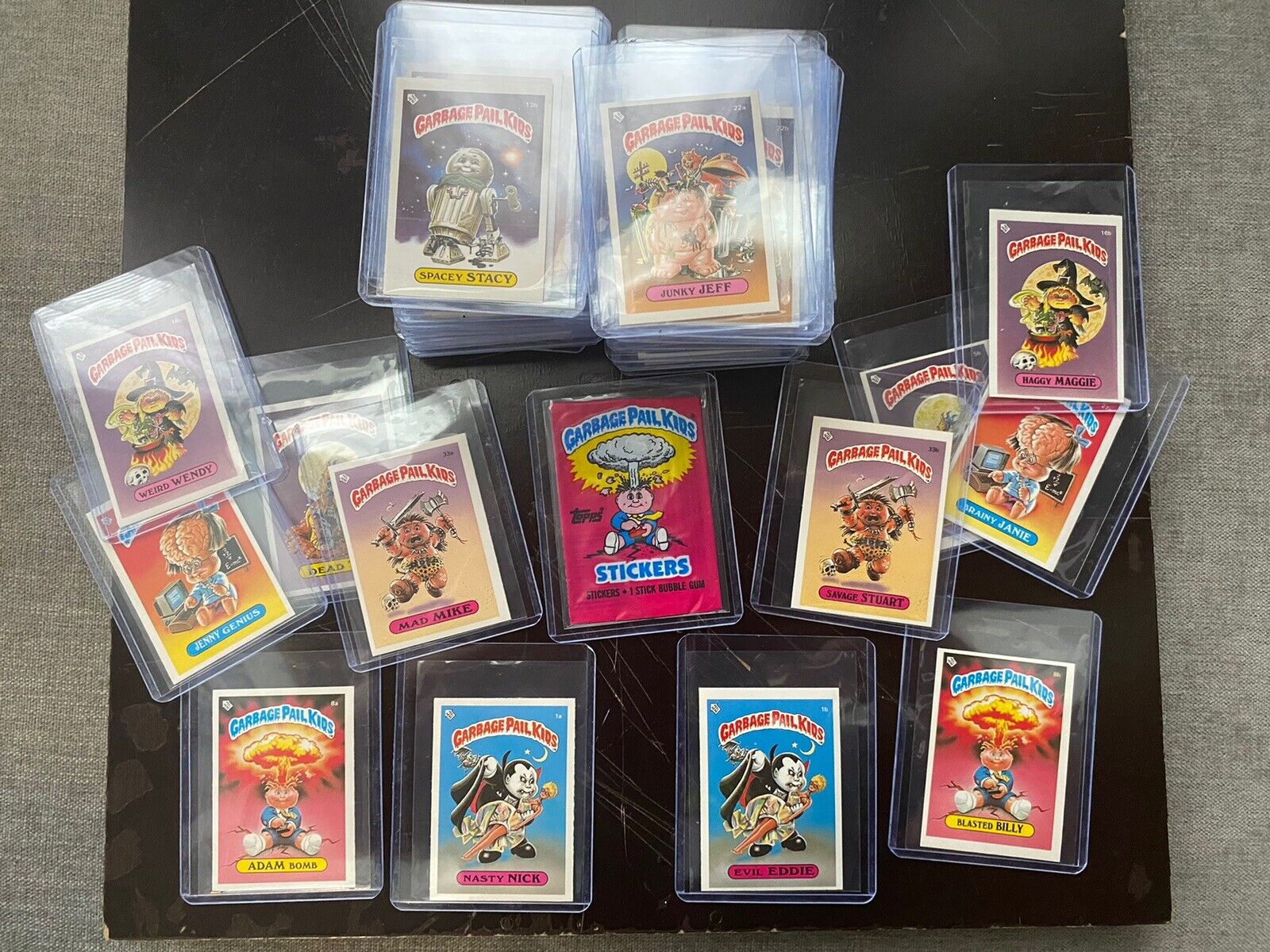 1985 Topps Garbage Pail Kids UK Mini 1ST SERIES 1 Set w/ Variations and Wrapper