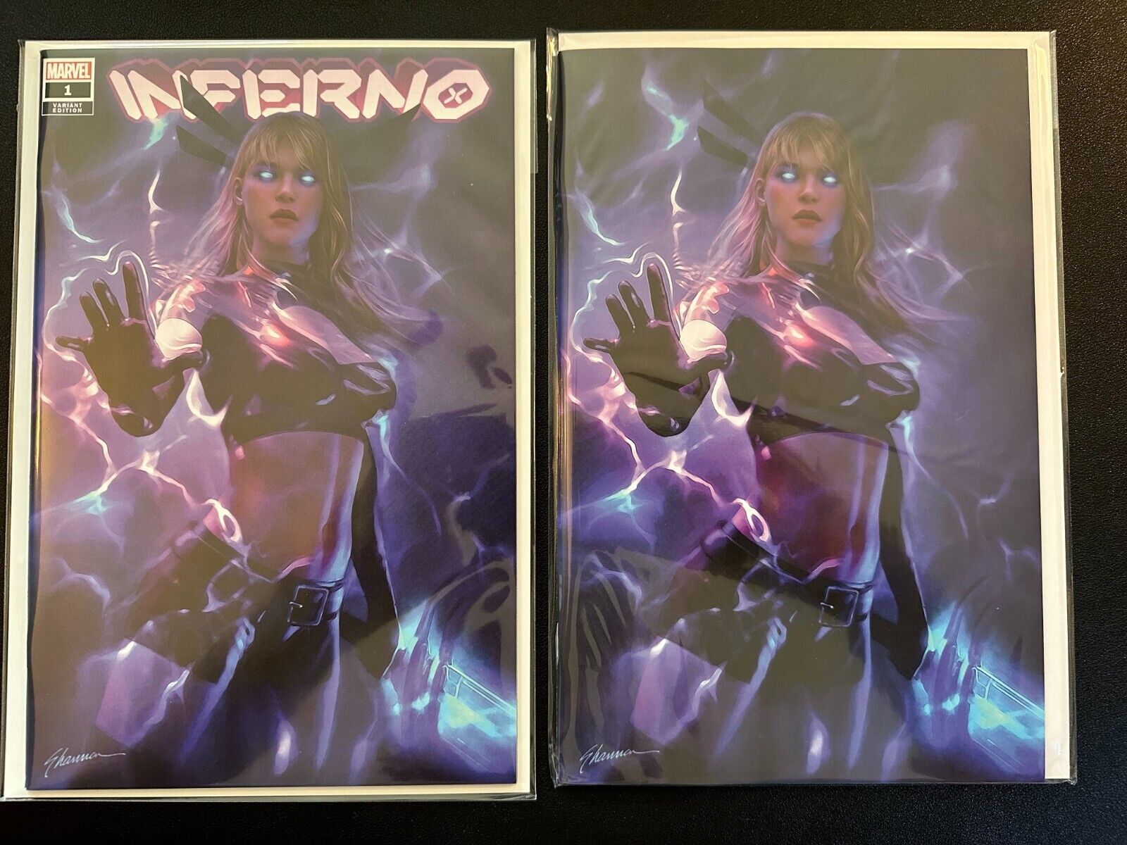 Inferno #1 Shannon Maer Excl Trade & Virgin Set W/COA Ltd to 800 Real Pics *NM*