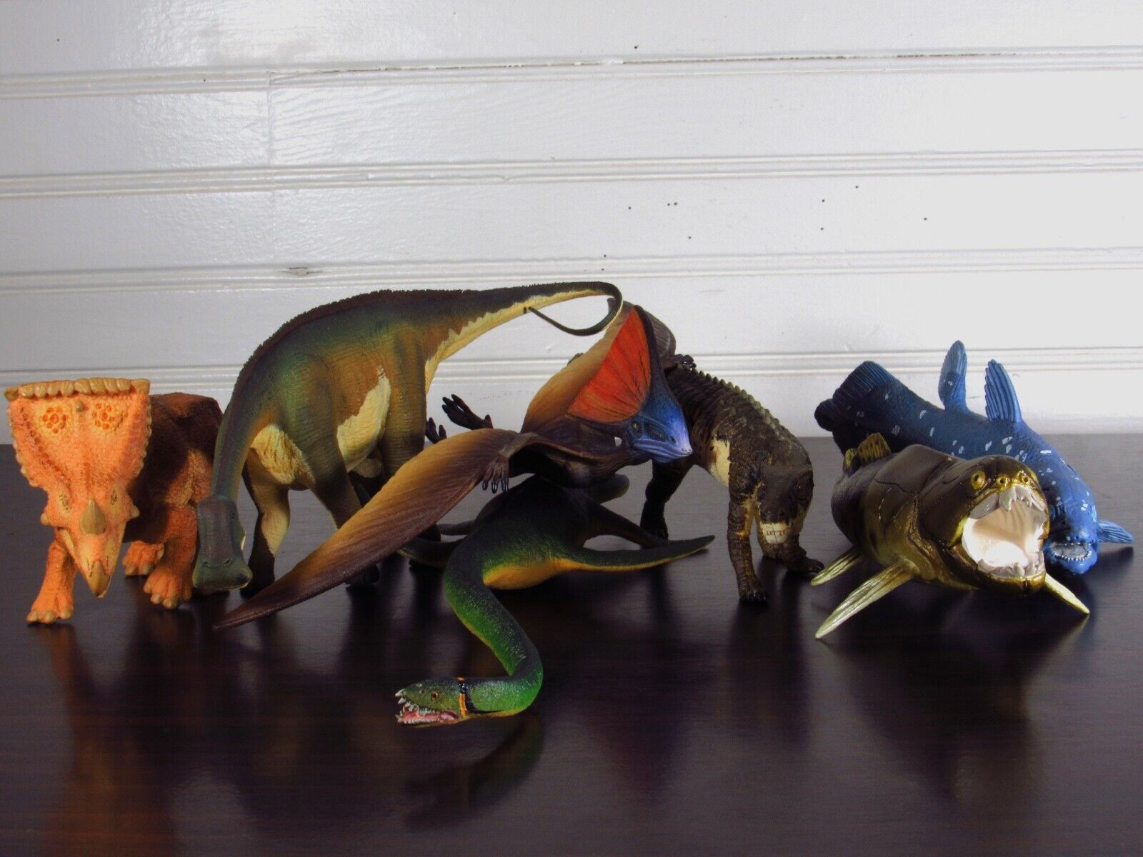 LOT: Safari Ltd. Nigersaurus (RETIRED), Tapejara, Postosuchus, Dunkelosteus...