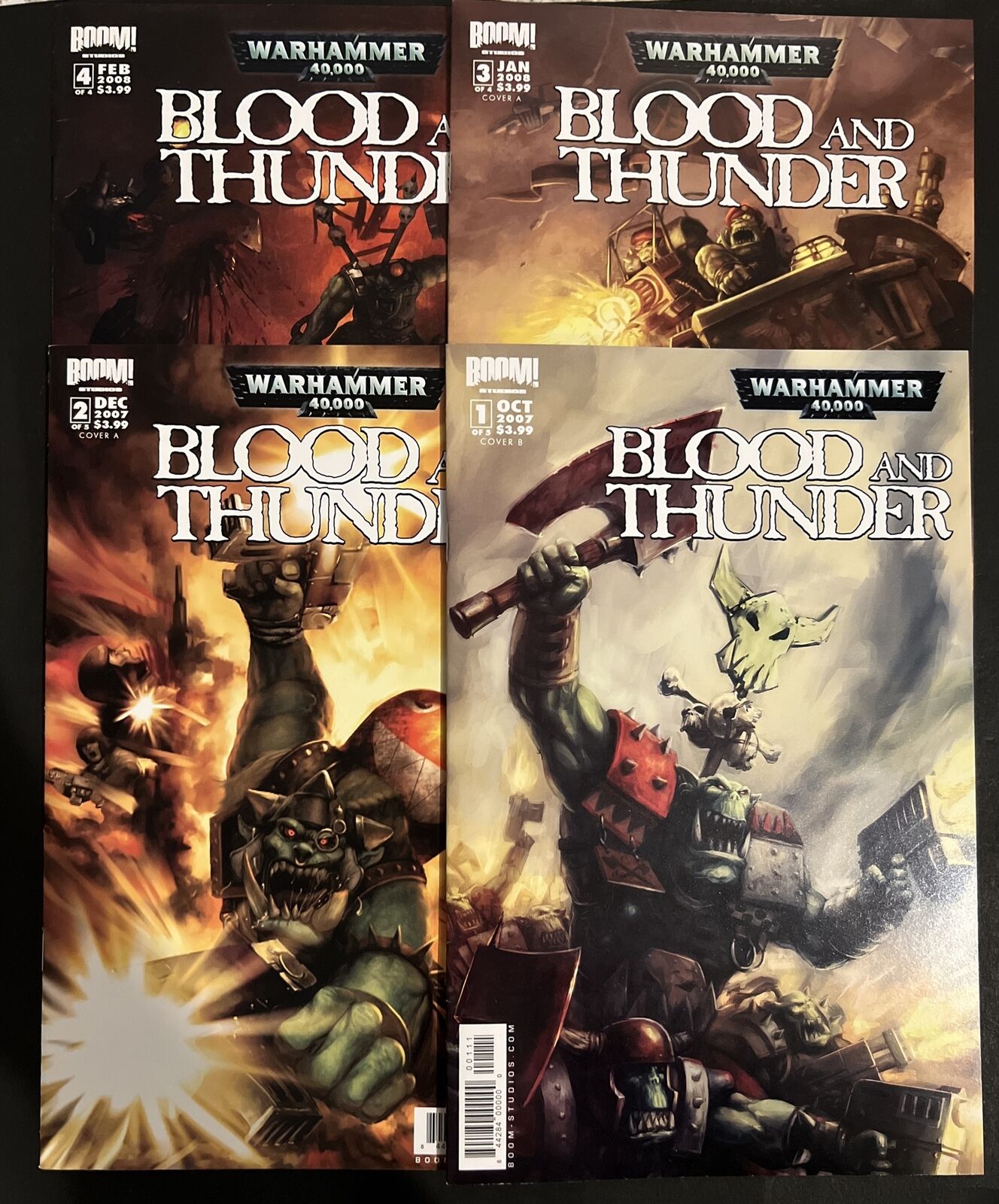 Warhammer 40k Blood and Thunder #1 #2 #3 #4 Complete 1-4 Set Boom Studios FN