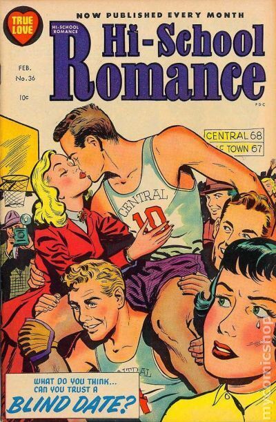 Hi-School Romance #36 VG+ 4.5 1955 Stock Image