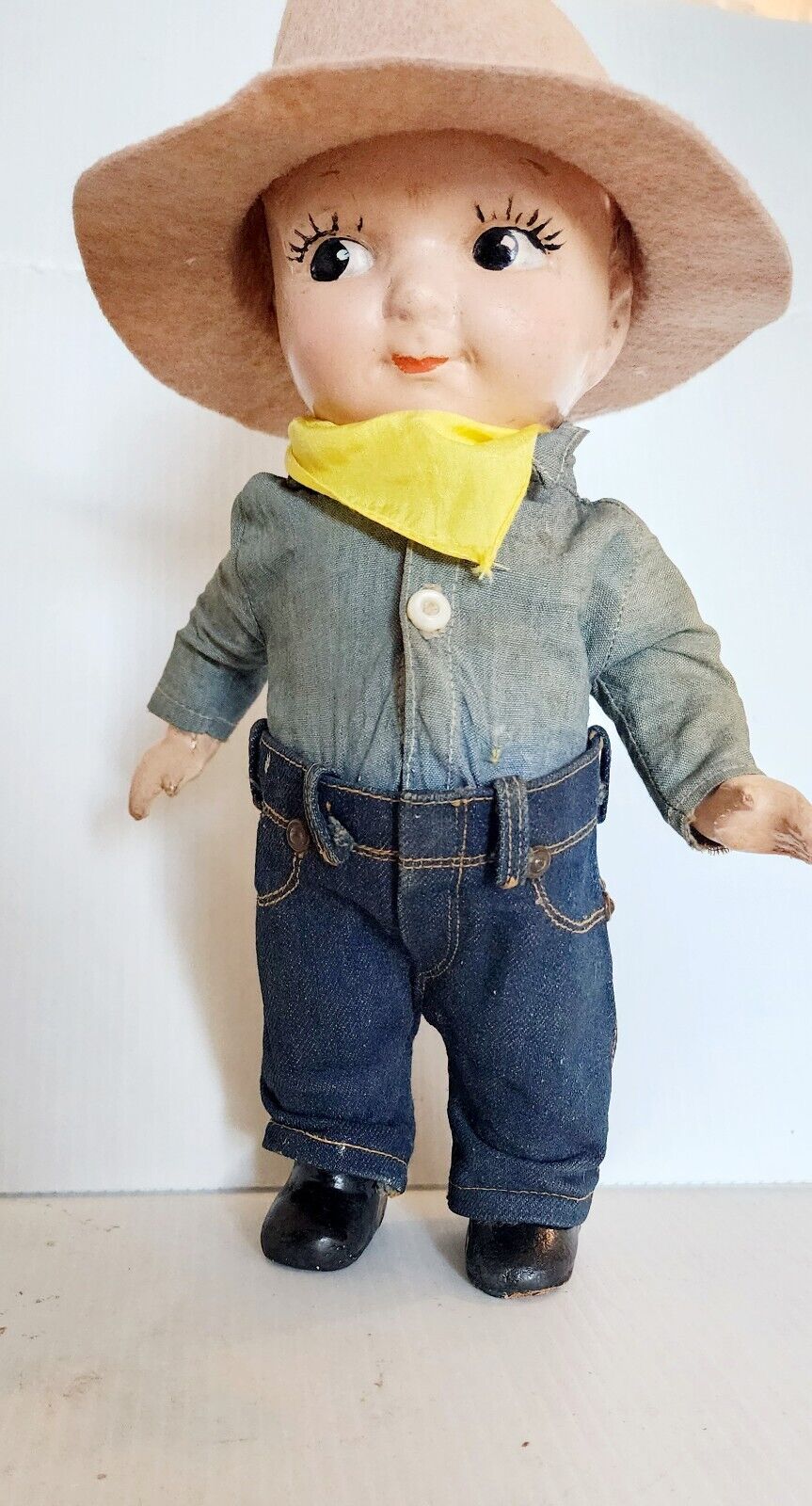Vintage Buddy Lee Avertising Doll Composition DOLL