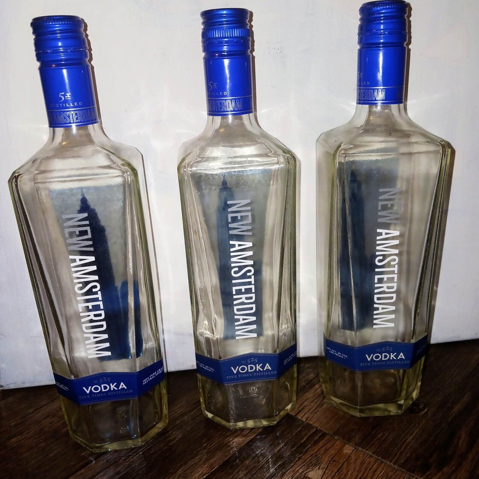 45 Empty New Amsterdam Vodka Bottles