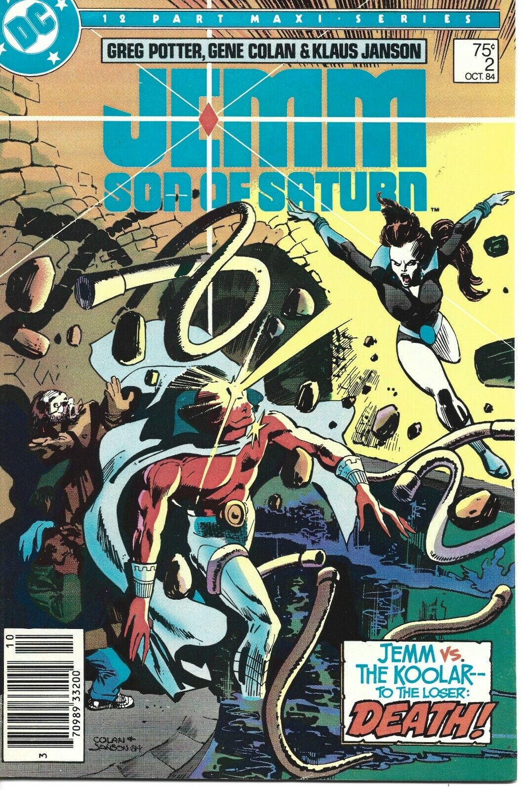 JEMM SON OF SATURN #2 DC COMICS 1984 BAGGED AND BOARDED