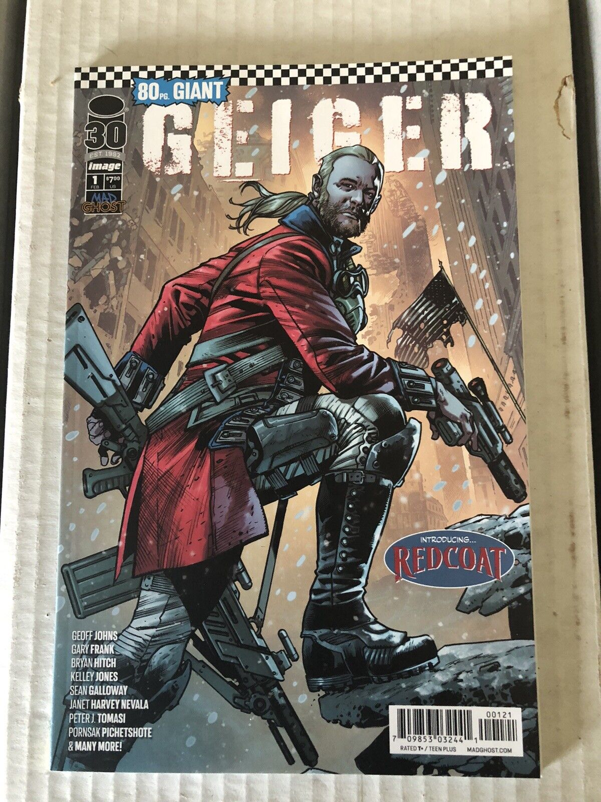 GEIGER #1 80-PAGE GIANT (IMAGE 2022) 1ST APPEARANCE COVER RED COAT NM HITCH HTF