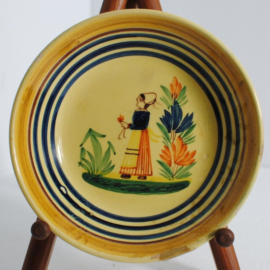 Quimper French Antique  Signed by Artist Bowl