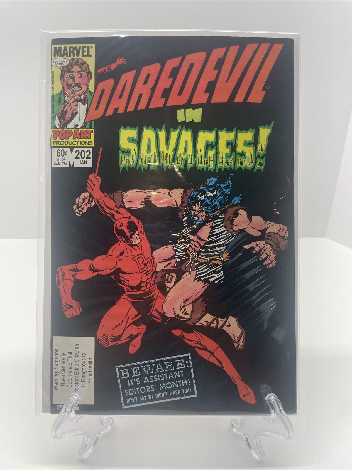 DAREDEVIL #202 Marvel Comics 1983 Daredevil In Savages newsstand | Combined Ship
