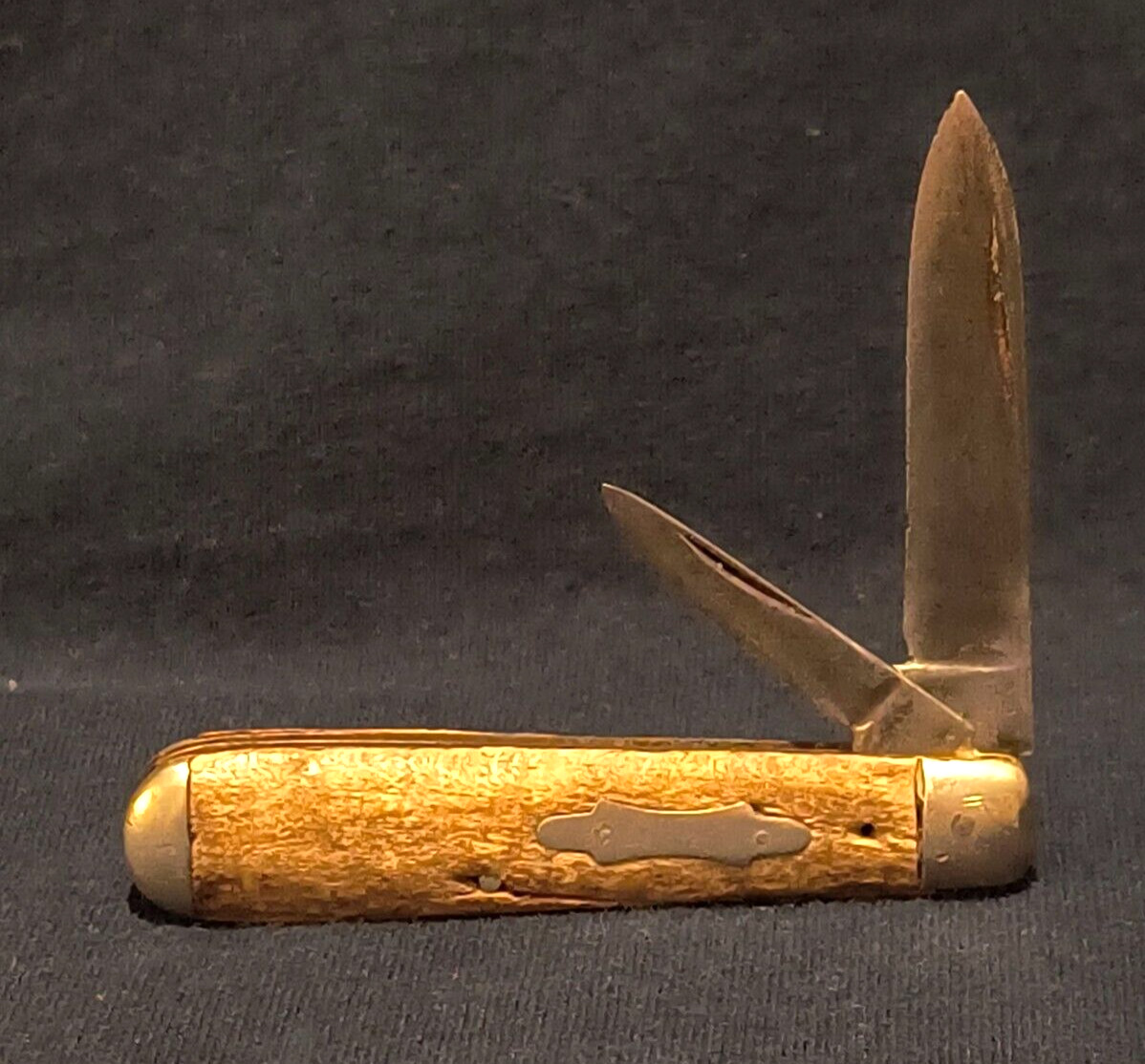 RARE ANTIQUE = NEW YORK KNIFE CO HAMMER BRAND 1878-1920 JACK PEN KNIFE  2 BLADES