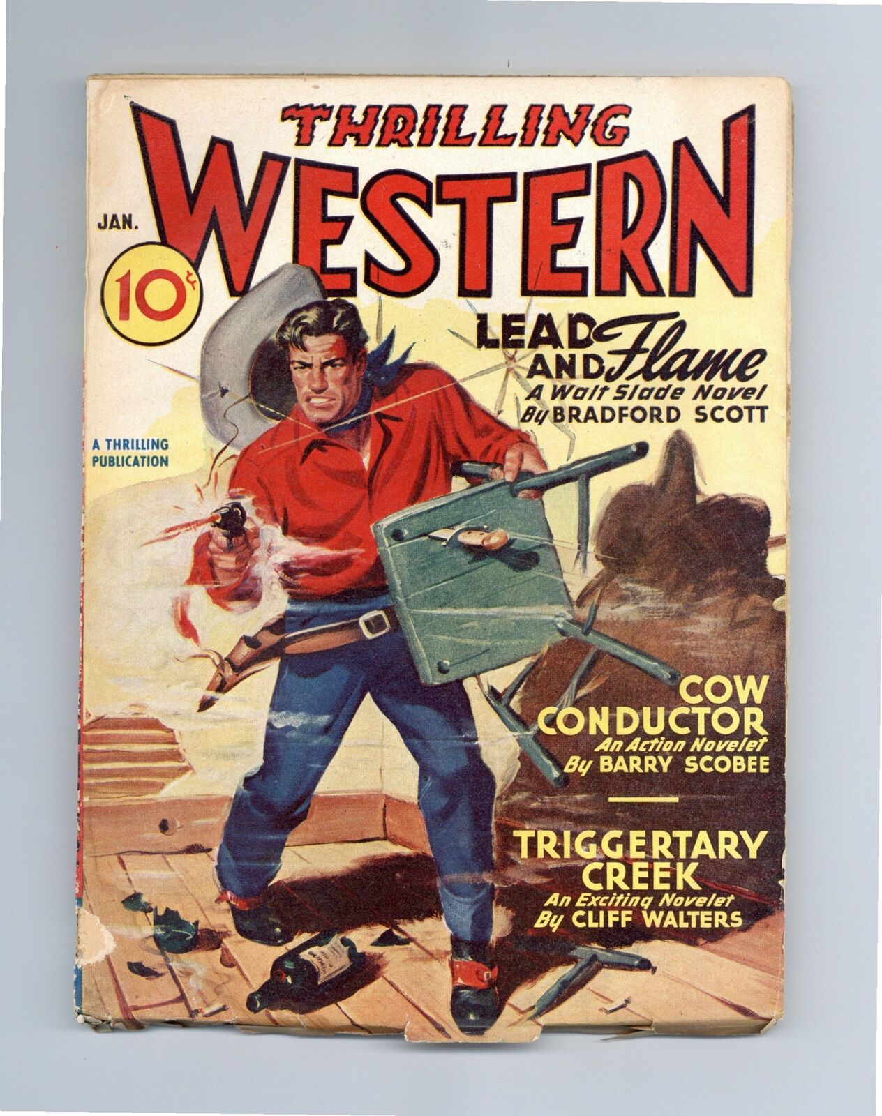 Thrilling Western Pulp Jan 1947 Vol. 40 #1 VG