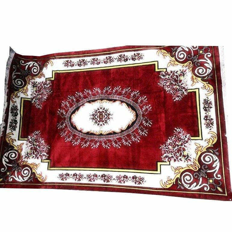 Super Large Maroon Floor Mat Islamic Prayer Mat Musallah Rug Carpet