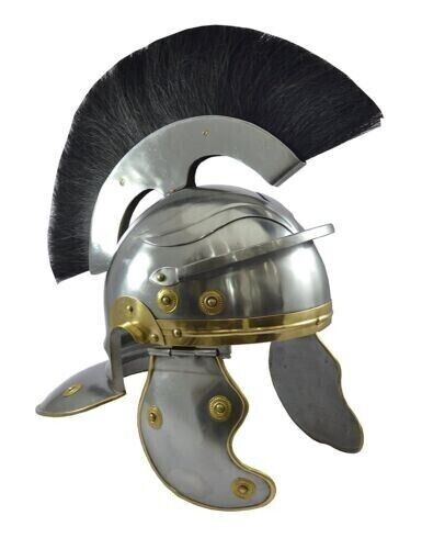 New Antique Replica Centurion Vintage Roman helmet Roman Helmet with Black Plume