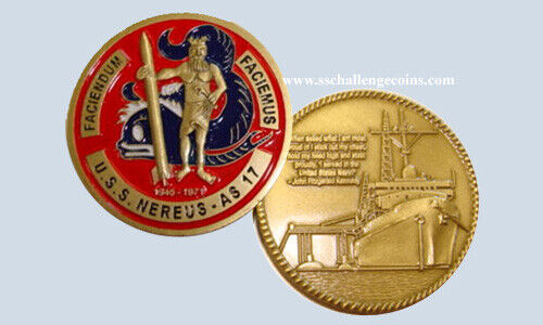 USS Nereus AS 17 Submarine Tender Coin Navy USN