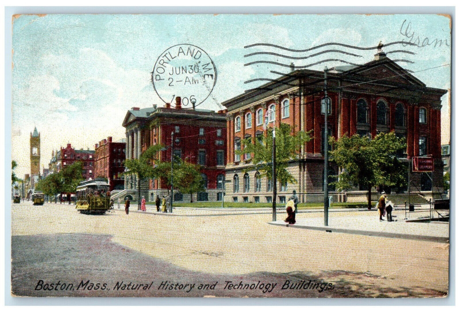 c1905 Monument to Robert Treat Paine Taunton Massachusetts MA Postcard