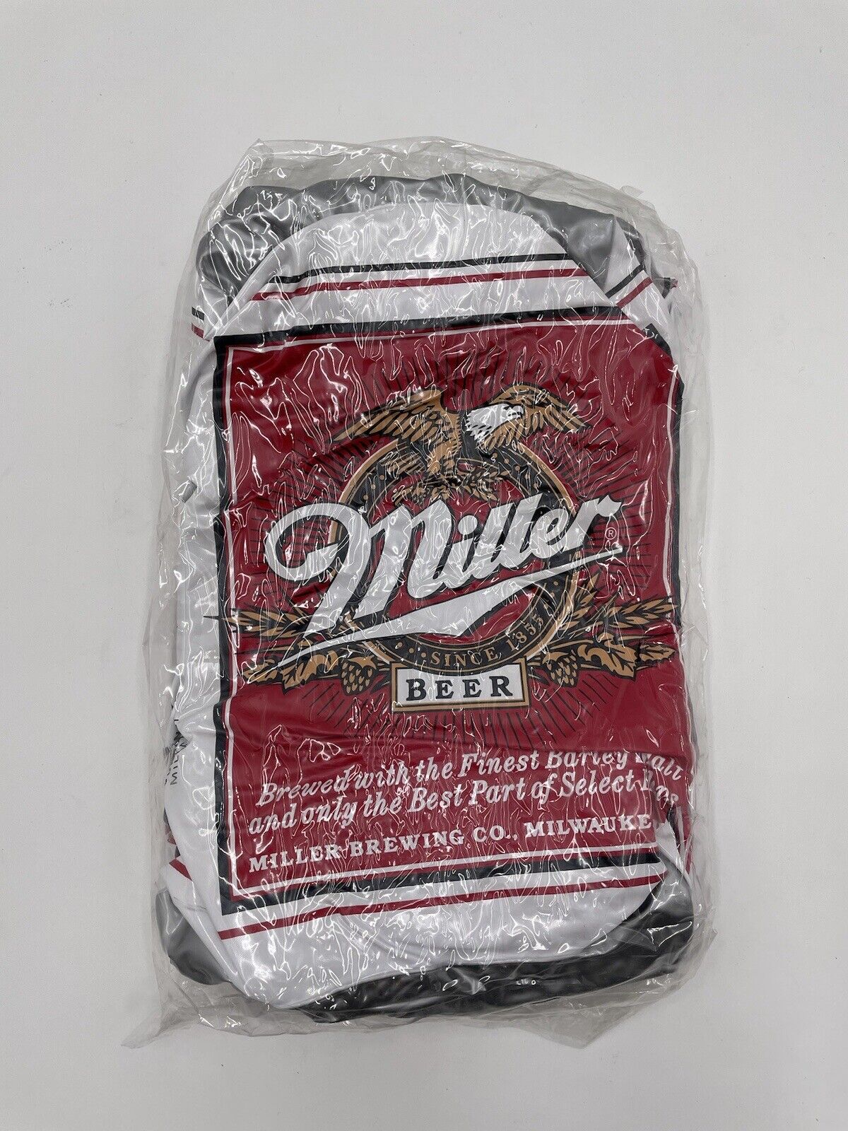MILLER Beer RED LABEL INFLATABLE BEER CAN New