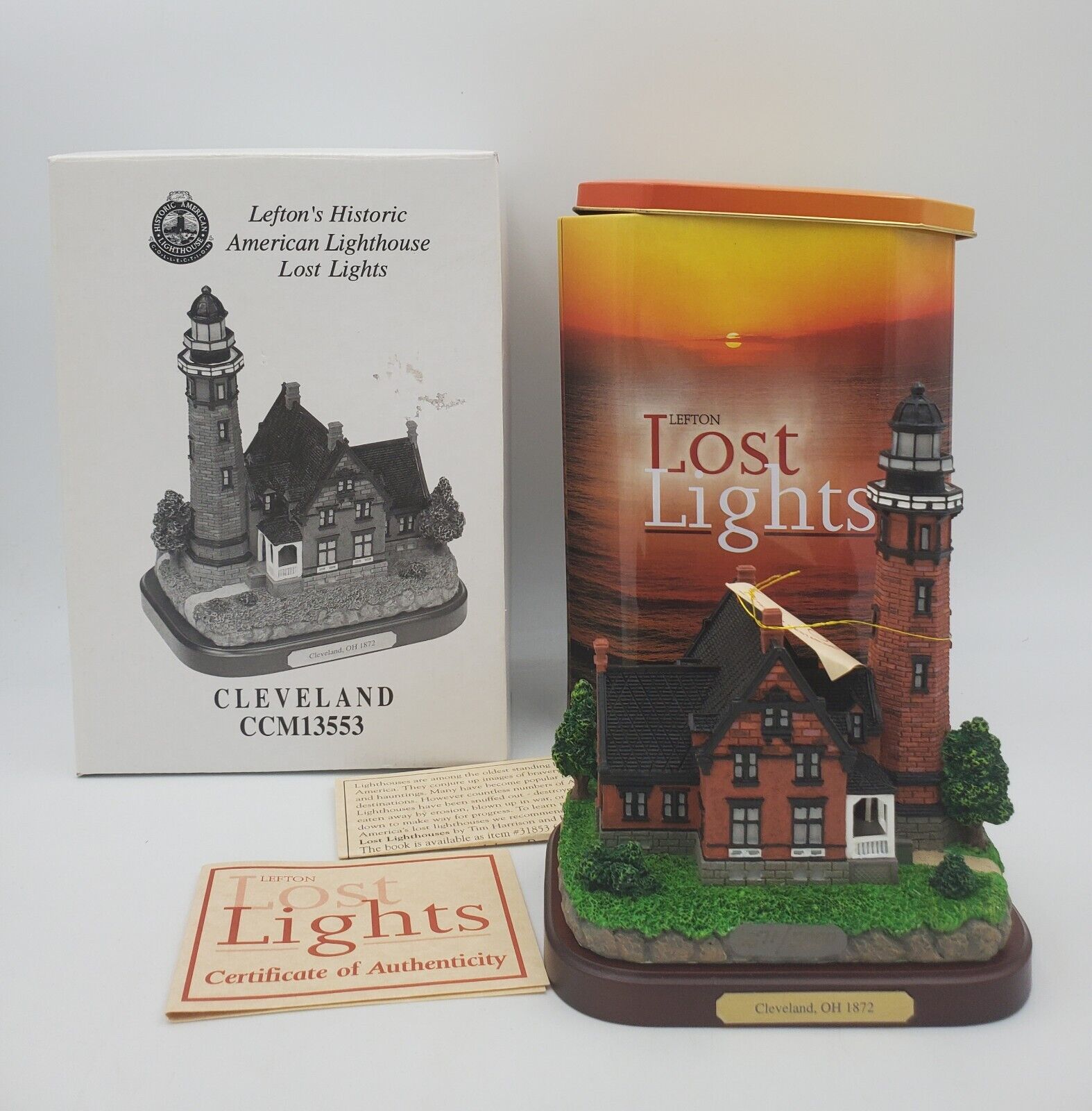 Lefton\'s Historic American Lighthouse Lost Lights 1872 Cleveland, Ohio 4571/5000