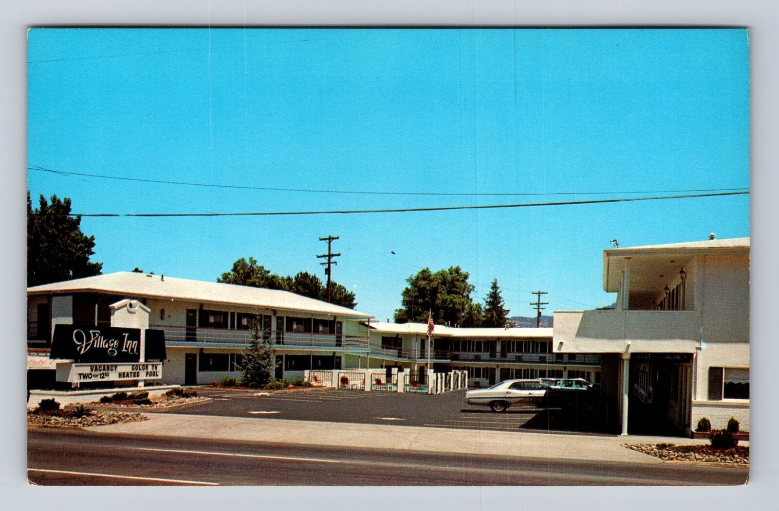 Medford OR-Oregon, Village Inn Motor, Advertising, Antique Vintage Postcard