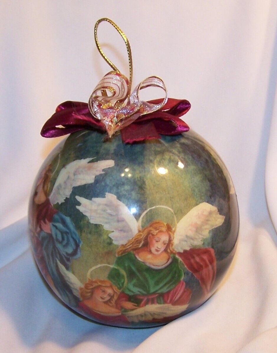 Vintage Patricia Reach Angel Christmas Ball Ornament-Today Tomorrow Corp-1992