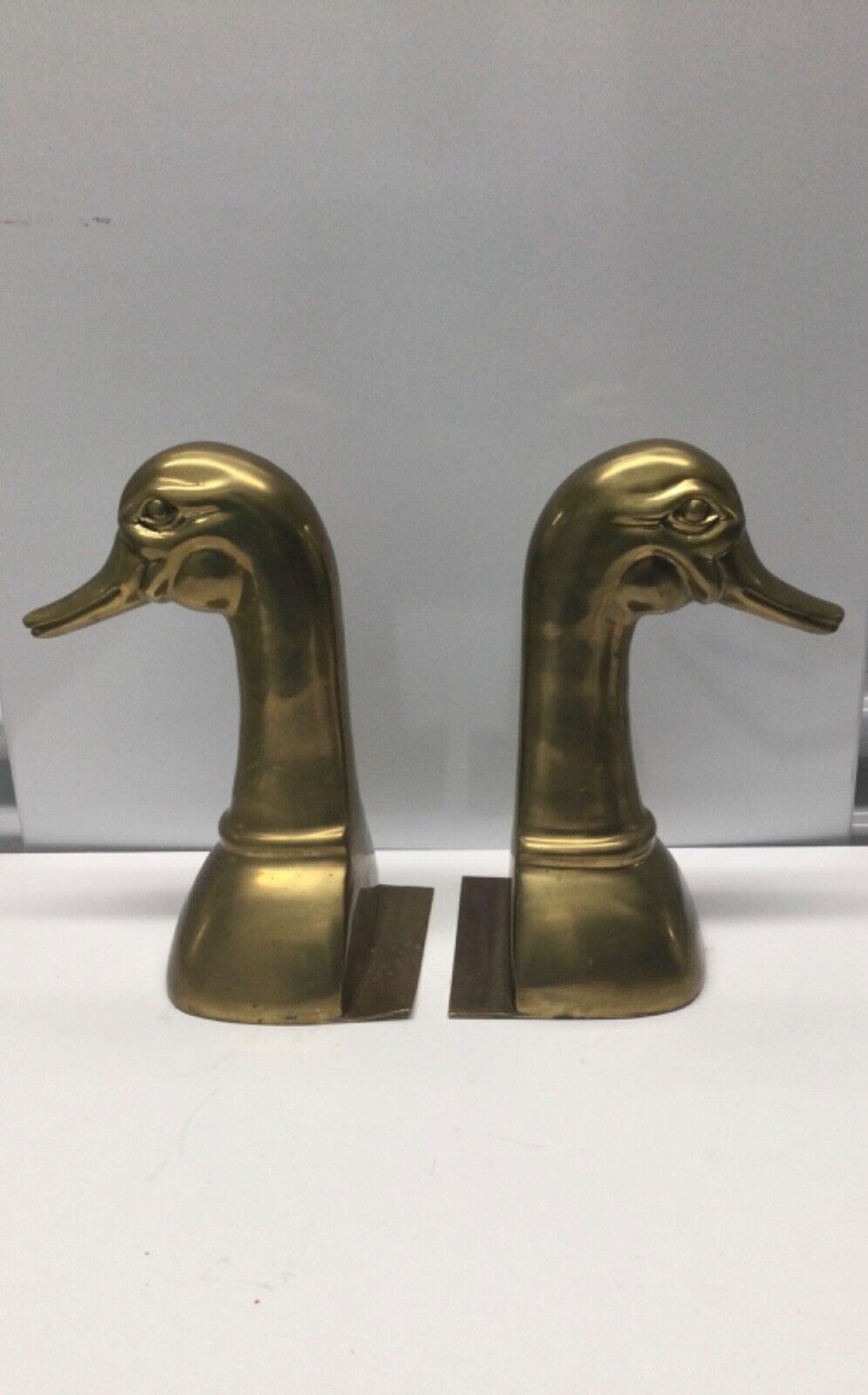 Vintage Brass Sarreid Ltd Made in Spain Duck bookends numbered