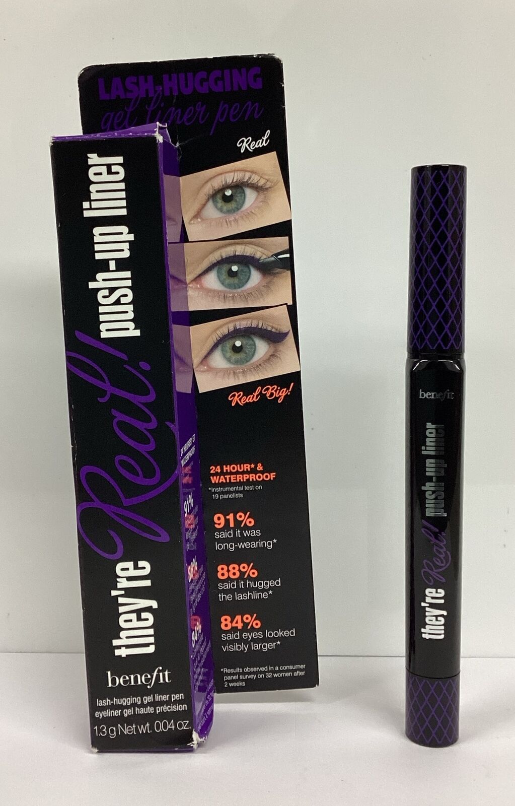 Benefit They're Real Push Up Liner Gel Liner Pen Beyond purple 0.04oz As Picture