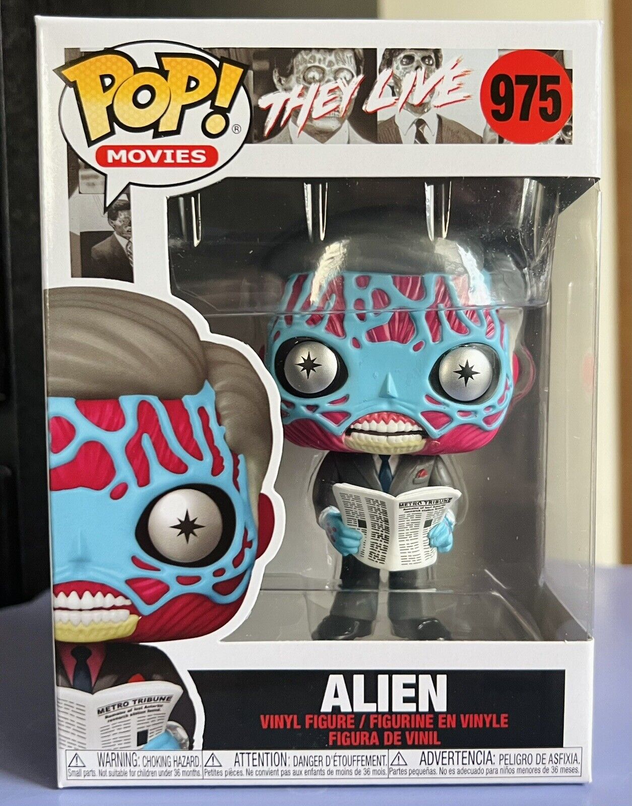 Funko Pop Movies: ALIEN #975, John Carpenter\'s They Live with Protector