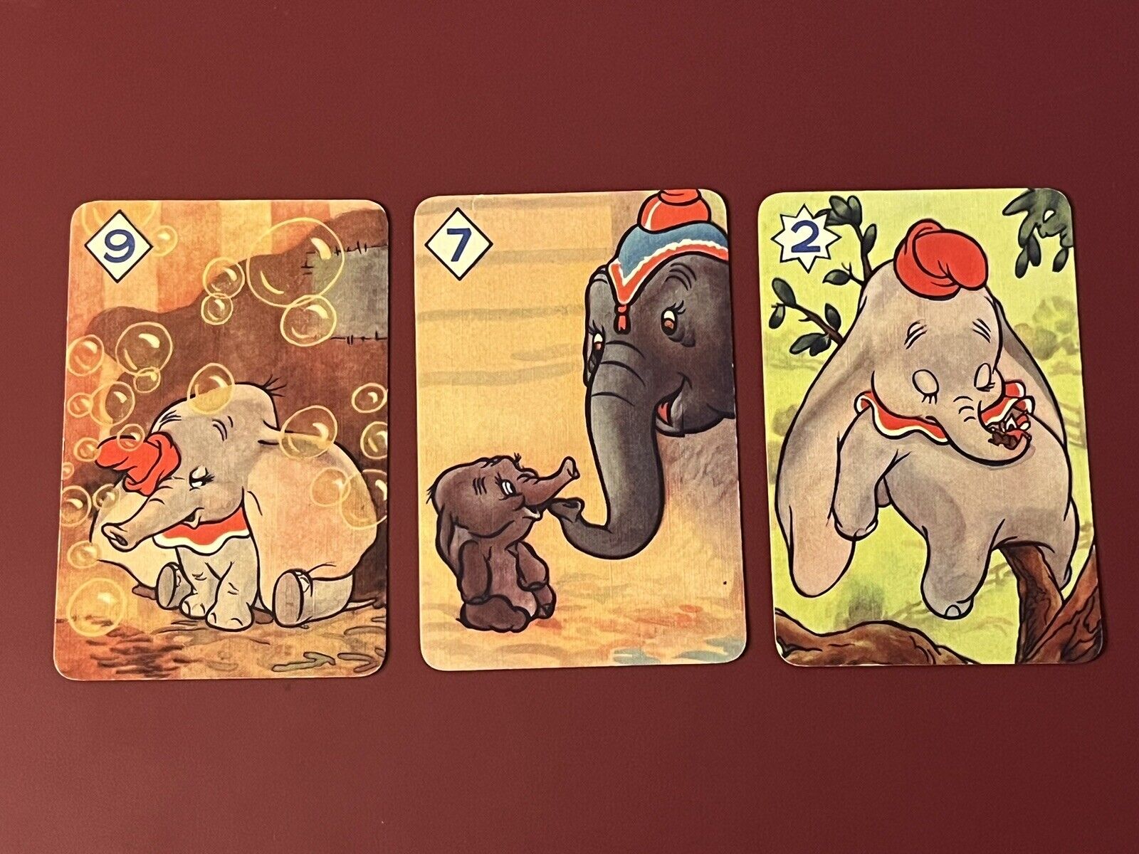 LOT OF 3 VINTAGE EARLY 1900'S  DUMBO PLAYING CARDS