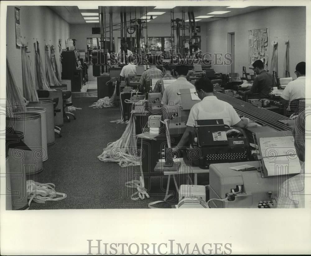 1968 Press Photo Workers in the Milwaukee Journal Composing Department, WI