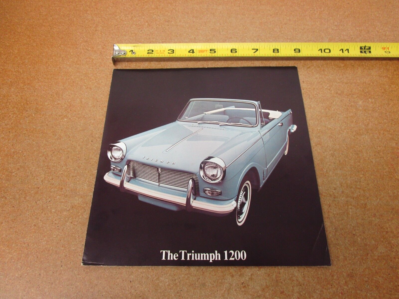 1965 1966 ?? Triumph 1200 sales brochure 8 pg folder ORIGINAL literature