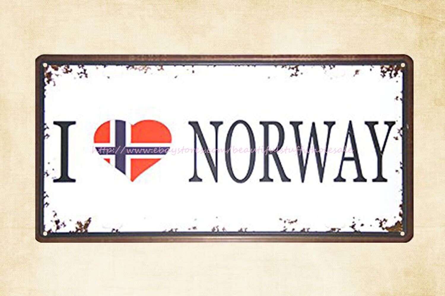  I love Norway metal tin sign advertising of life wall art