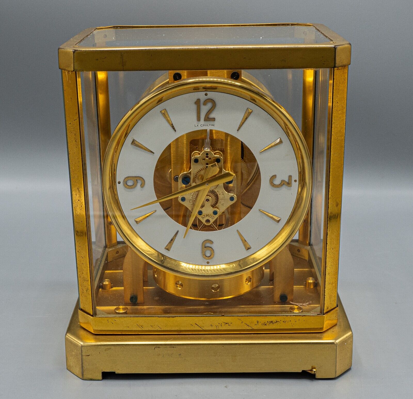 READ Jaeger LeCoultre Atmos Clock 519 Working 1950s - FREE USA SHIPPING