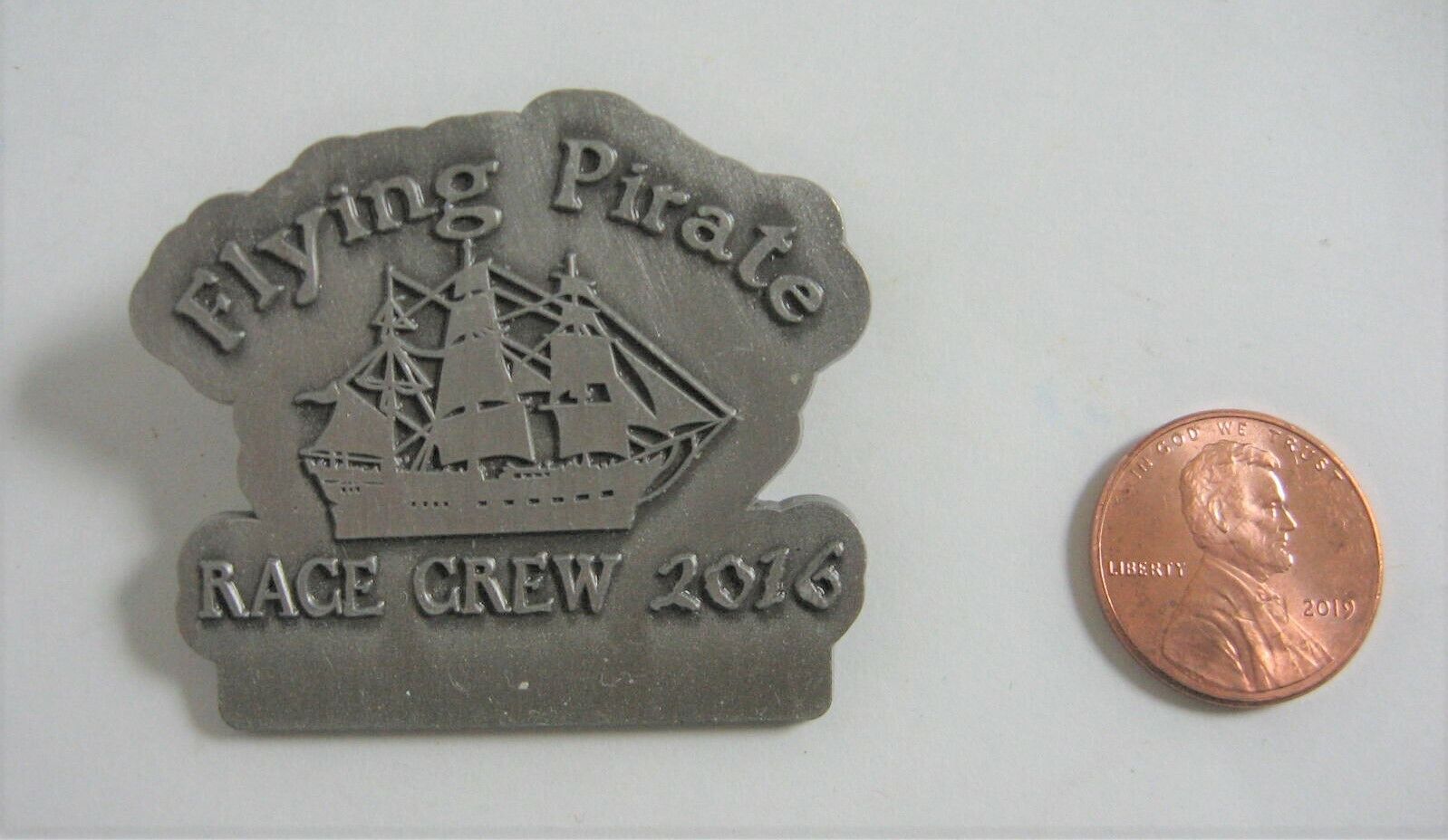 OBX 2016 Flying Pirate Race Crew Lapel Pin Pirate Ship New Outer Banks 