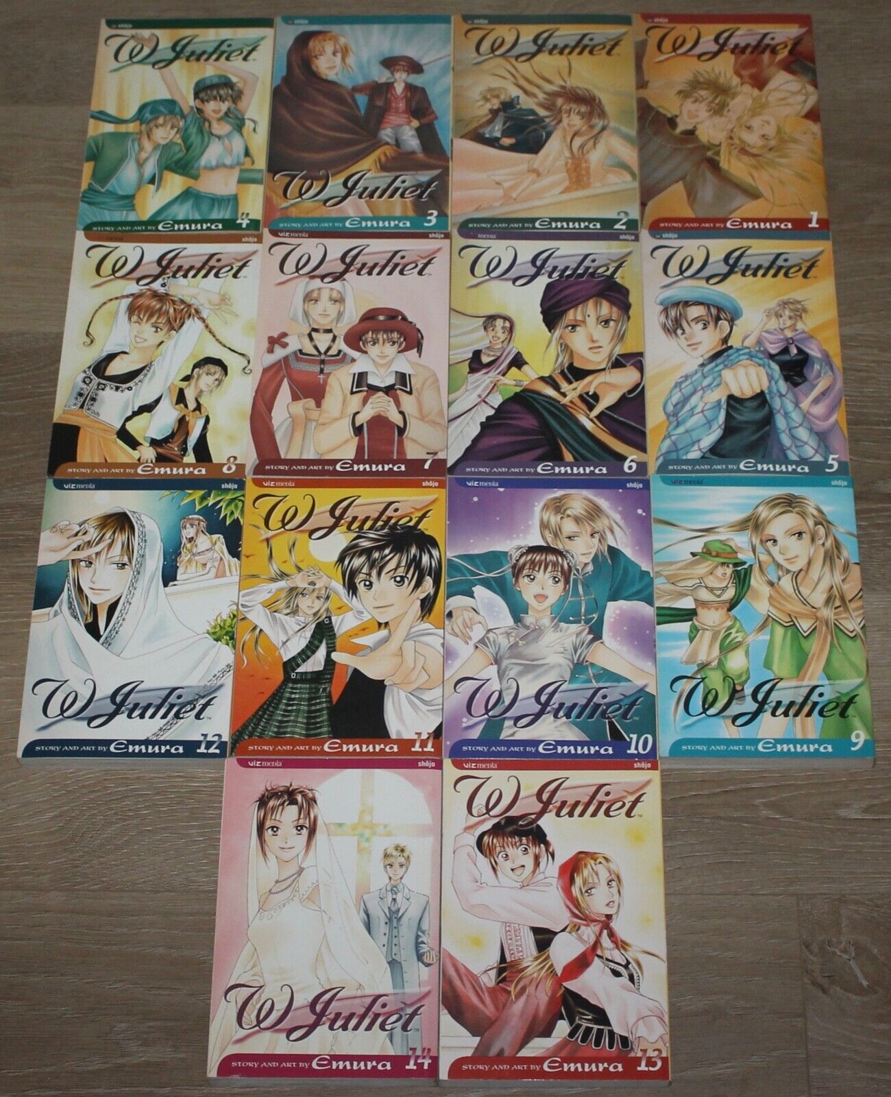 W Juliet Vols. 1-14 Books Emura Shojo Manga English Anime Yaoi Complete Set tLo