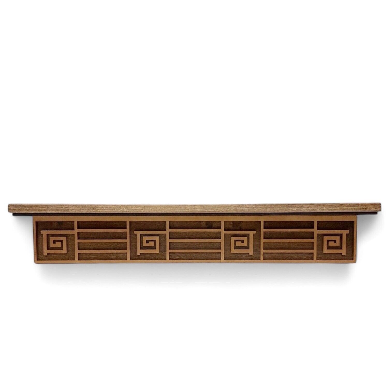 Frank Lloyd Wright VC Morris Greek Key Motif Wood Wall Shelf 31