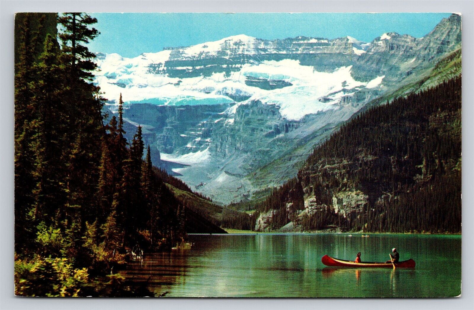 Lake Louise Victoria Glacier Canadian Rockies Banff National Park AB Postcard