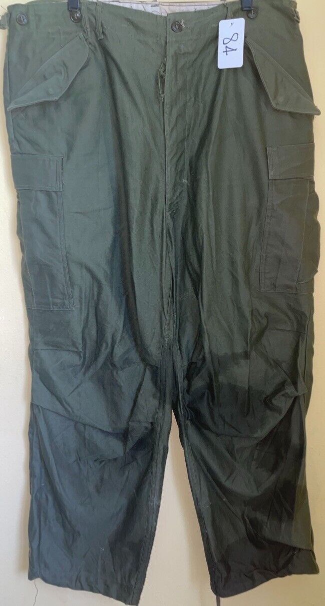 US Korea 1952 Field Cotton OG 107 M-1951 Pant Size 40X30 Used 2_84
