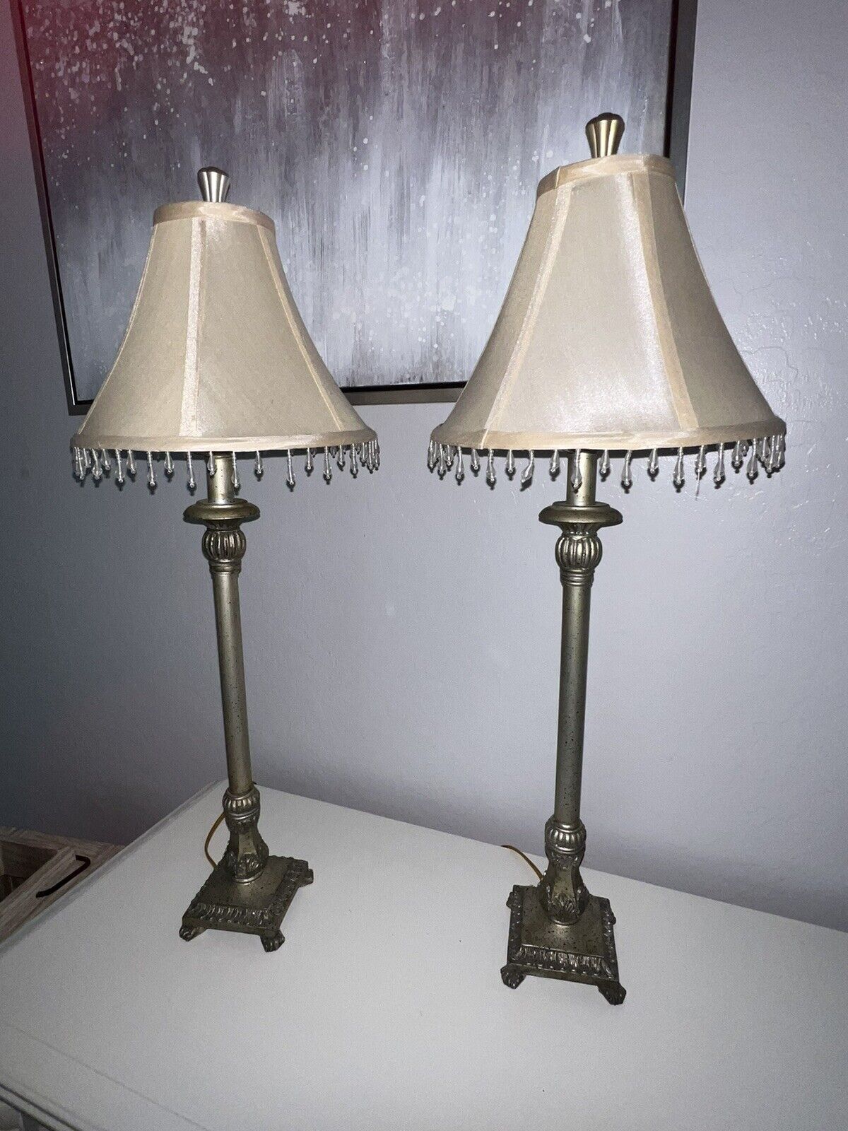 2 Matching Table Lamps 30” Tall