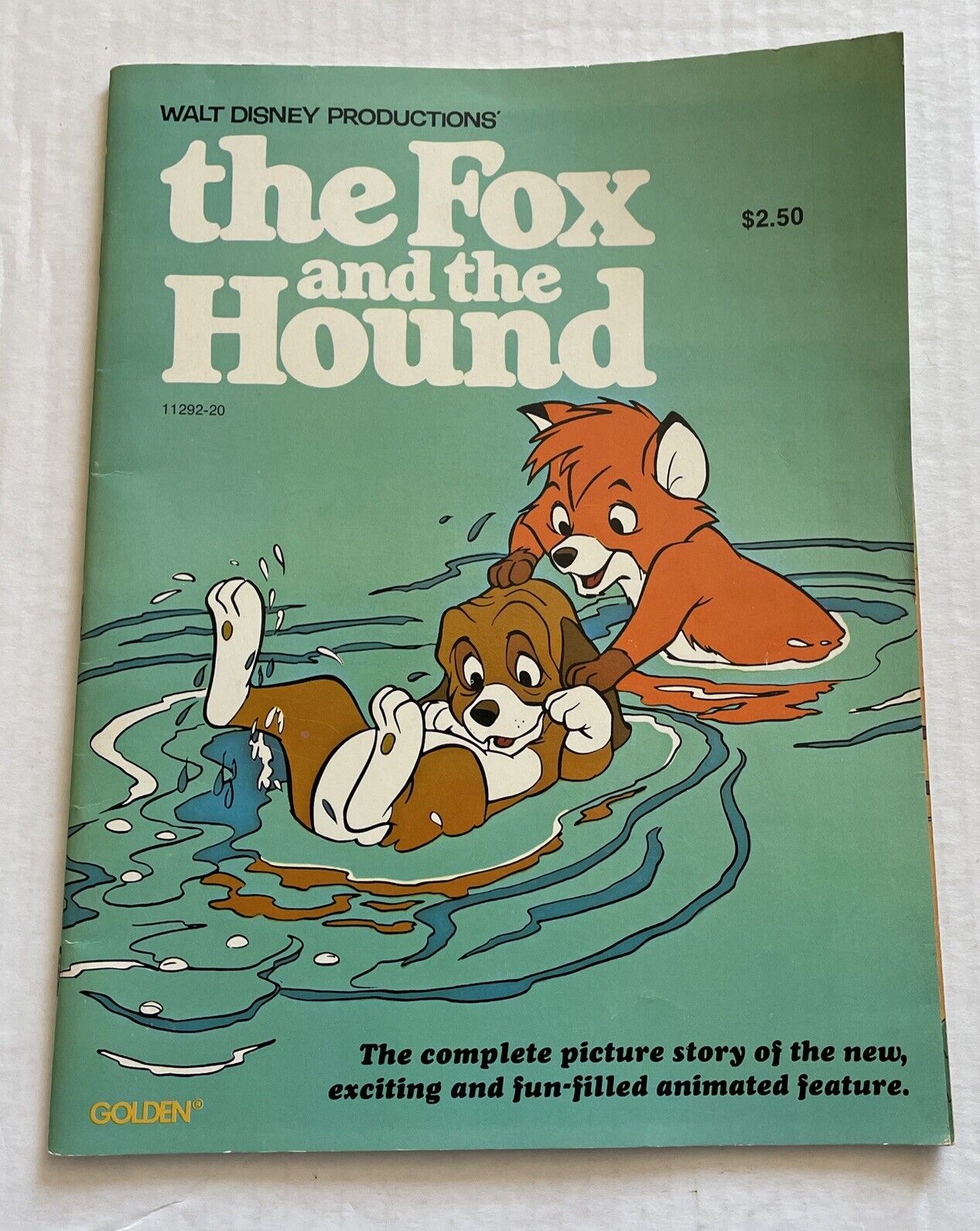 THE FOX AND THE HOUND 1981 GOLDEN COMIC BOOK NO ADS SCARCE WALT DISNEY 
