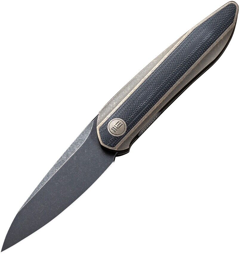 WE Black Void Opus Folding Knife BLK/Bronze Ti G10 Inlay Handle 20CV WE2010C