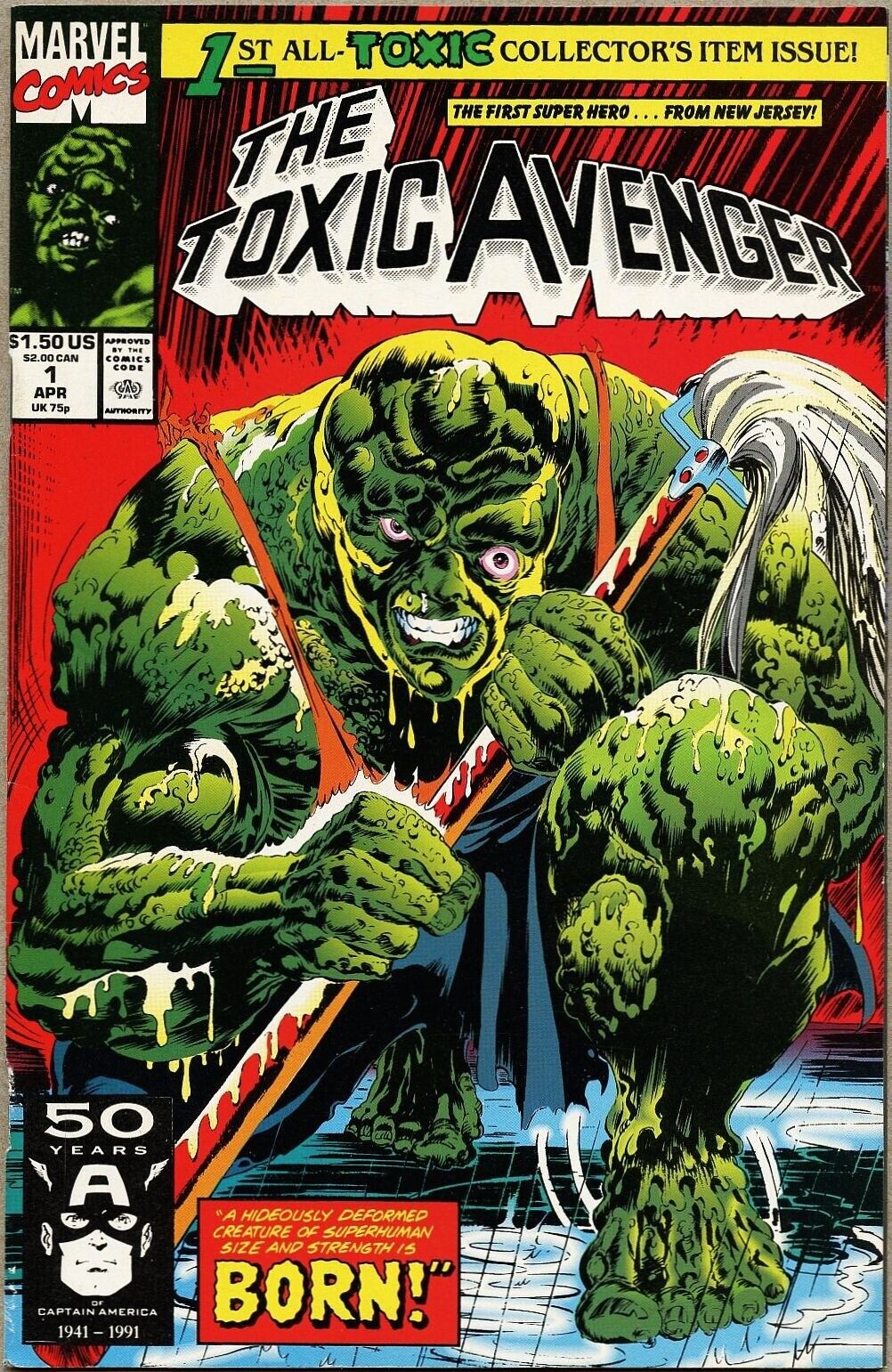Toxic Avenger #1-1991 nm- 9.2 Marvel / Doug Moench