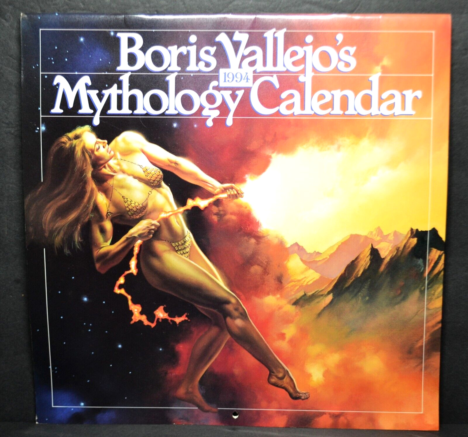 1994 Boris Vallejo's Mythology Calendar, Opened Excellent (EX) to Near Mint (NM)