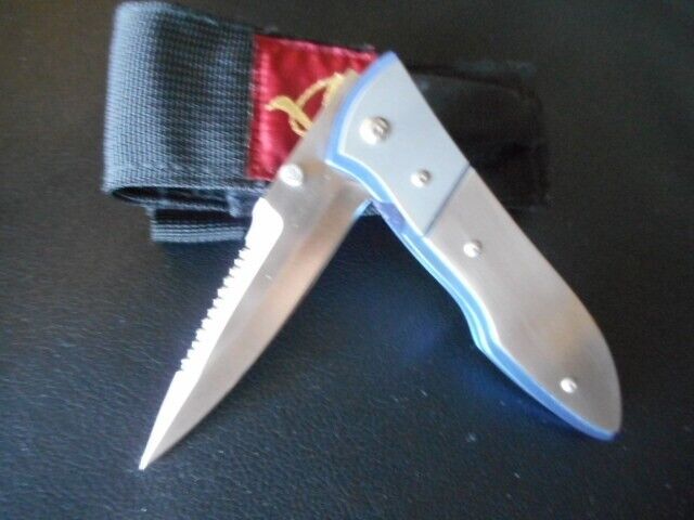 Allen Elishewitz Custom Knives Folding Knife with Pouch RARE *305