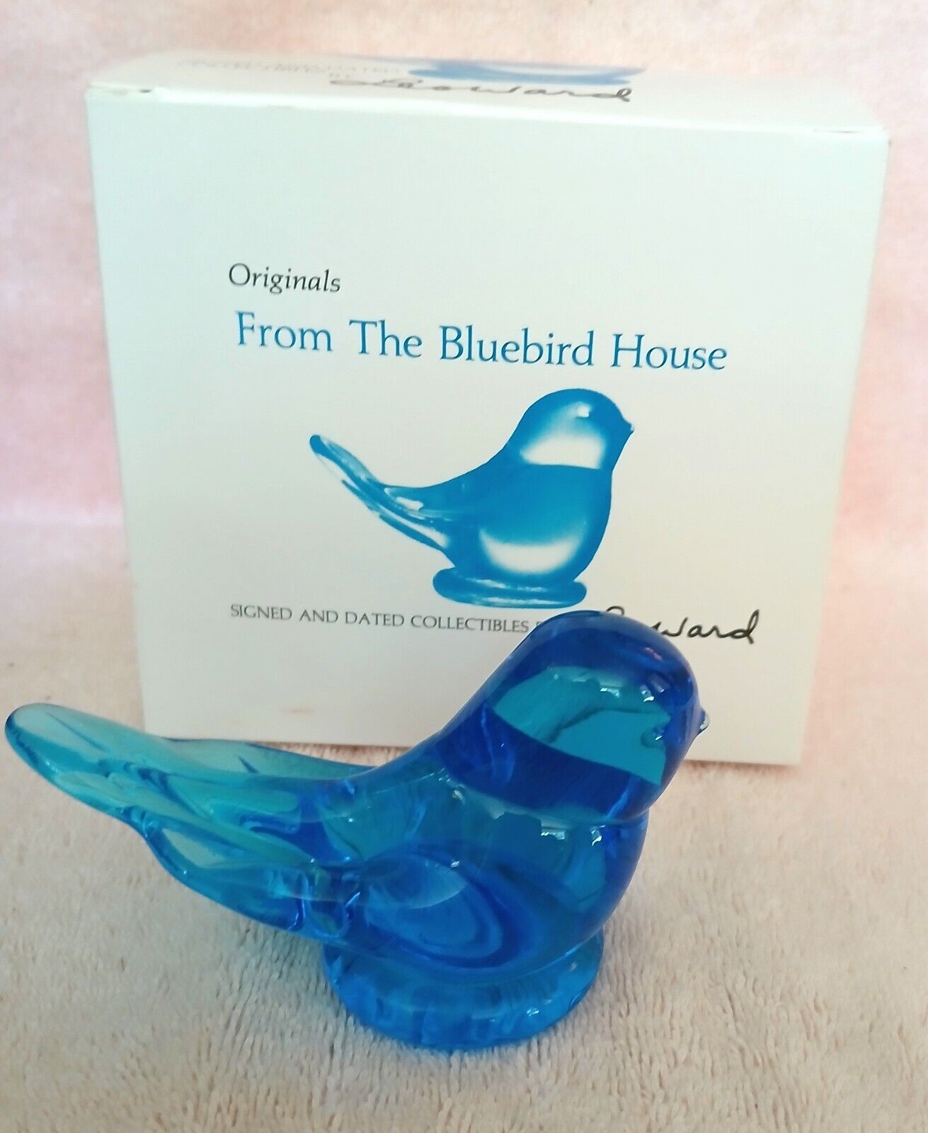 Originals From the Bluebird House by Leoward Signed & Dated Bluebird