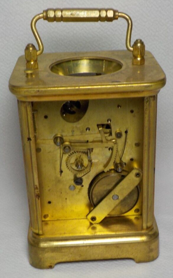ANTIQUE WATERBURY CARRIAGE CLOCK BRASS CLOCKMAKER PATD 1907 PARTS REPAIR