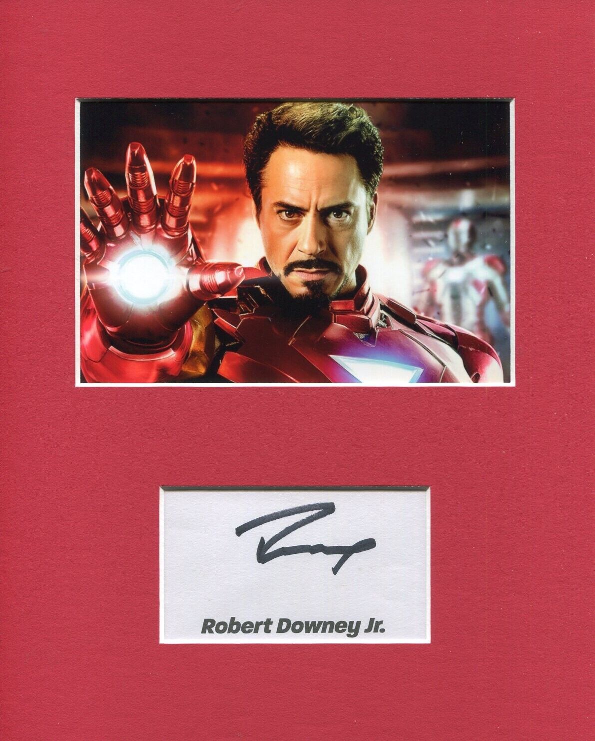 Robert Downey Jr. Iron Man Marvel Avengers Signed Autograph Photo Display JSA
